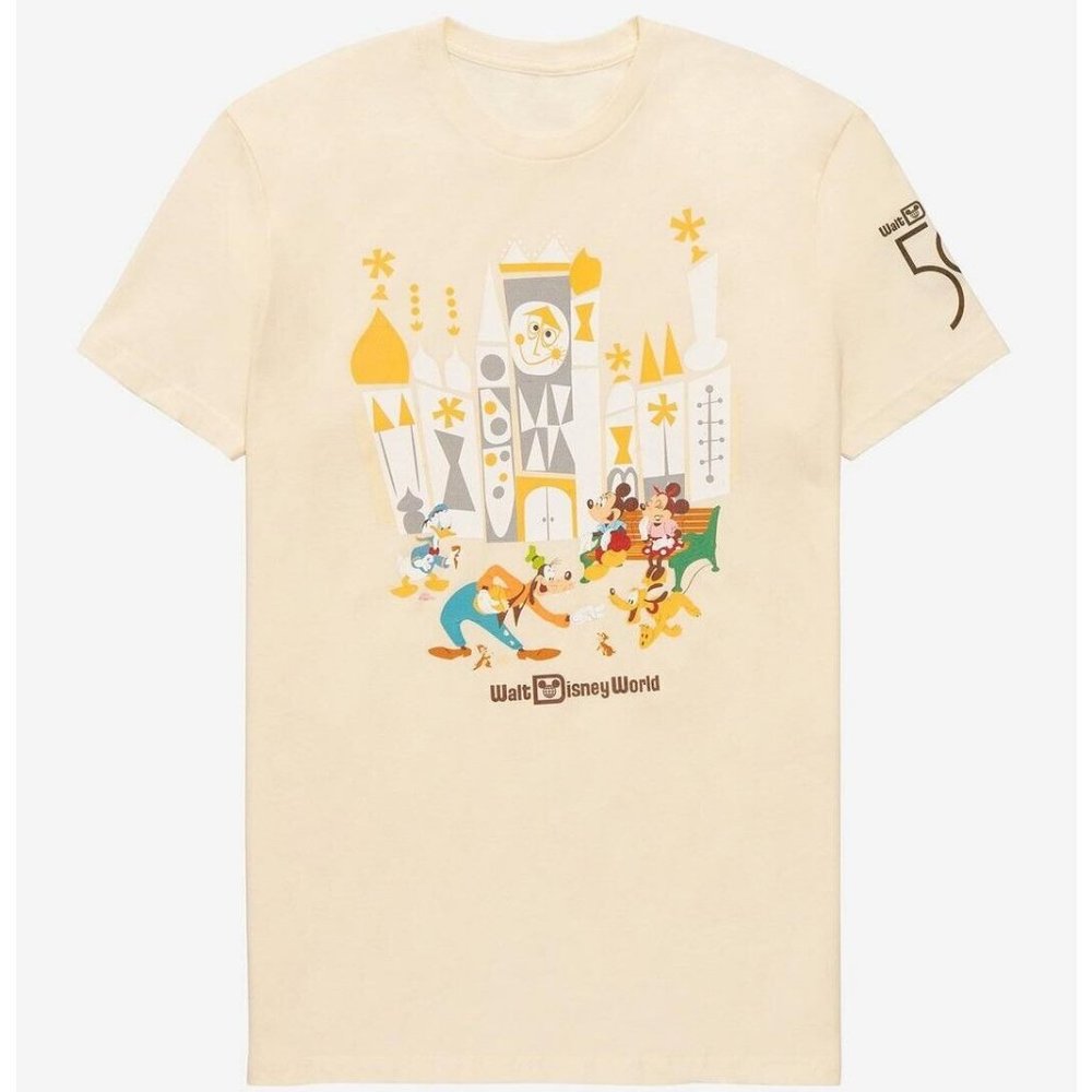 NEW Walt Disney 50th Anniversary It's A Small World Magic Kingdom Womens T-shirt